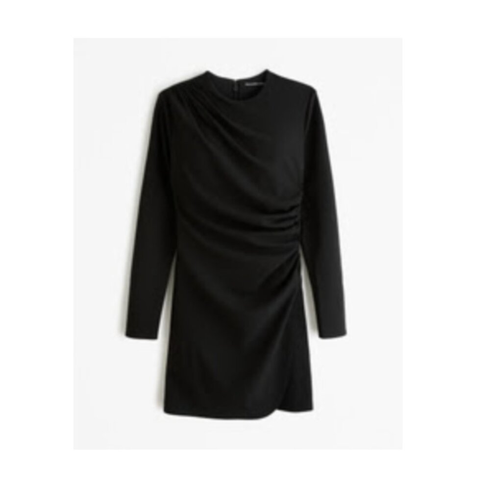 NWT A&F Draped Black Dress